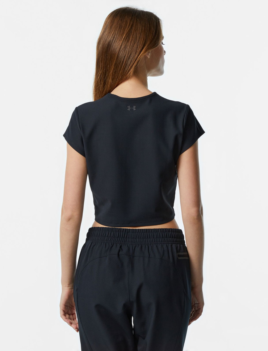 Under Armour Meridian Rib Baby Kadın Siyah T-Shirt Under Armour Meridian Rib Baby Kadın Siyah T-Shirt