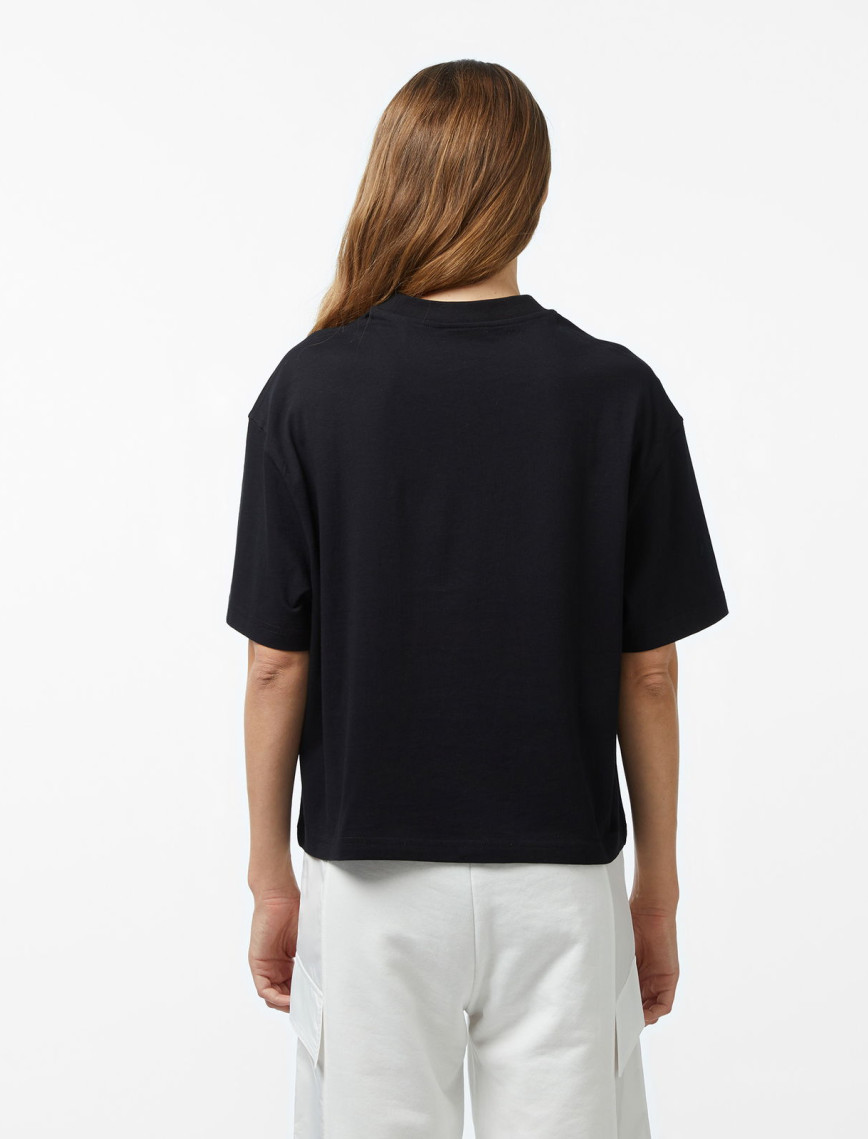 Forfun Sound City - Oversize Kadın Siyah T-Shirt