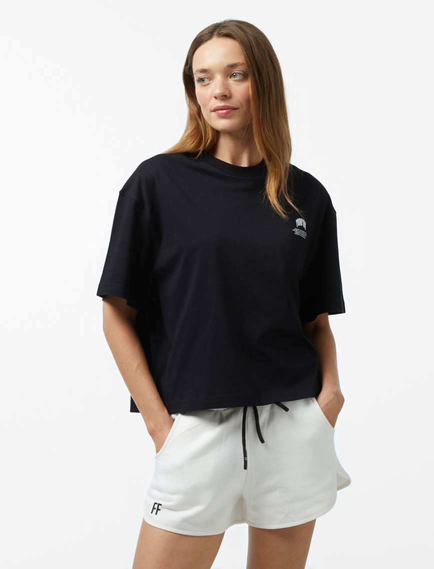 Forfun For Fun Neue - Oversize Kadın Siyah T-Shirt Forfun For Fun Neue - Oversize Kadın Siyah T-Shirt