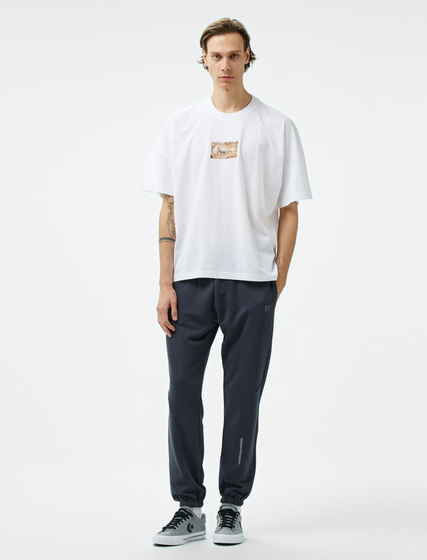 Forfun Not For Fun 006 Oversize Drop Shoulder Erkek Beyaz T-Shirt Forfun Not For Fun 006 Oversize Drop Shoulder Erkek Beyaz T-Shirt