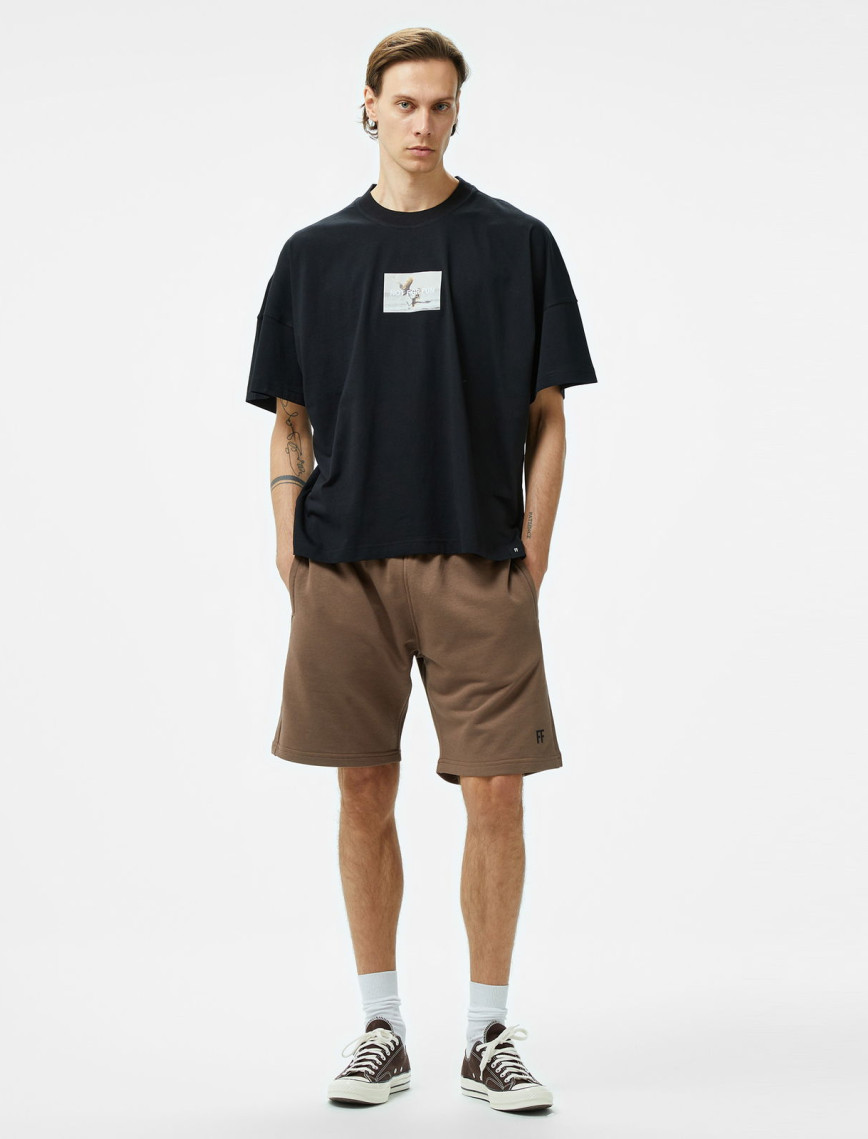Forfun Not For Fun 003 Oversize Drop Shoulder Erkek Siyah T-Shirt Forfun Not For Fun 003 Oversize Drop Shoulder Erkek Siyah T-Shirt