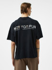 Forfun Not For Fun 003 Oversize Drop Shoulder Erkek Siyah T-Shirt Forfun Not For Fun 003 Oversize Drop Shoulder Erkek Siyah T-Shirt
