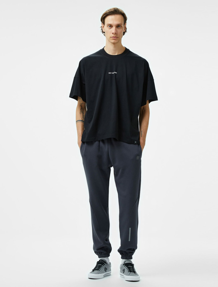 Forfun Not For Fun 001 Oversize Drop Shoulder Erkek Siyah T-Shirt Forfun Not For Fun 001 Oversize Drop Shoulder Erkek Siyah T-Shirt