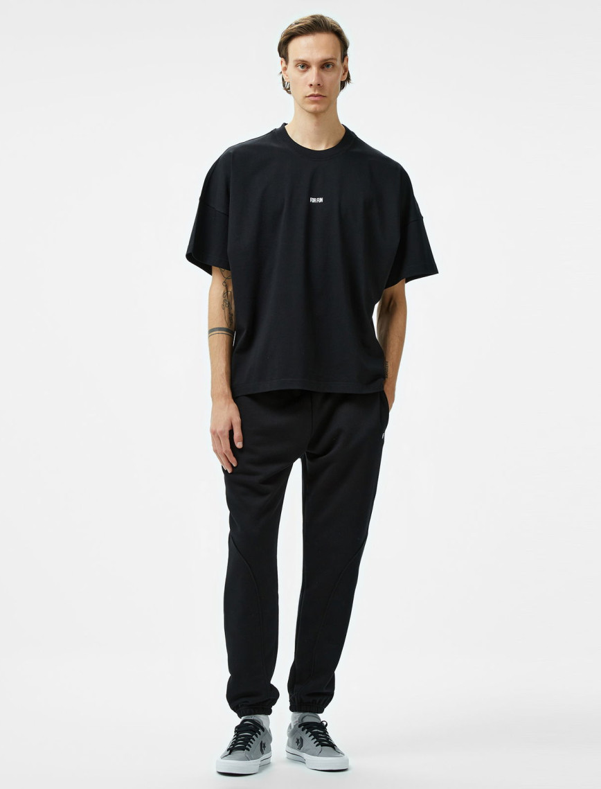 Forfun Blurred Dreams Oversize Dropshoulder Erkek Siyah T-Shirt Forfun Blurred Dreams Oversize Dropshoulder Erkek Siyah T-Shirt
