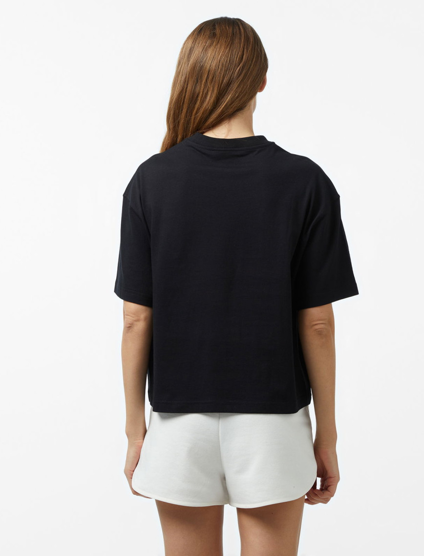 Forfun For Fun Neue - Oversize Kadın Siyah T-Shirt Forfun For Fun Neue - Oversize Kadın Siyah T-Shirt