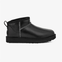 UGG Classic Ultra Mini Leather Regen Kadın Siyah Bot UGG Classic Ultra Mini Leather Regen Kadın Siyah Bot