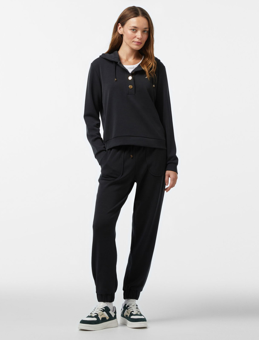 Nautica Kadın Siyah Regular Fit Sweatshirt Nautica Kadın Siyah Regular Fit Sweatshirt