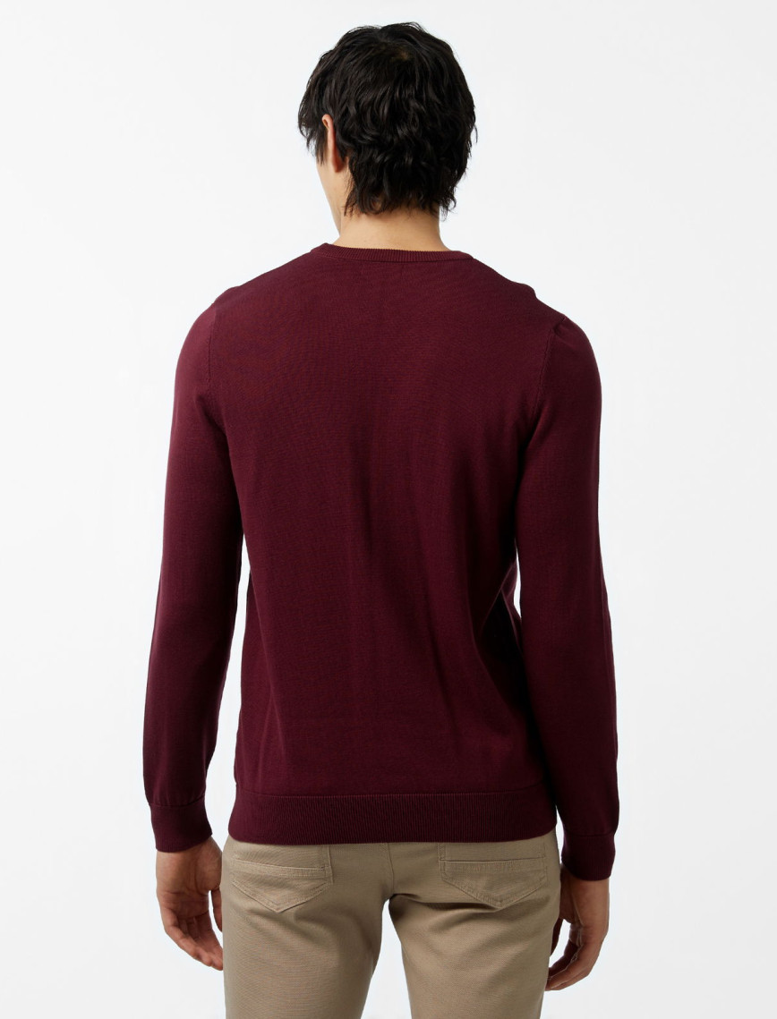 Nautica Erkek Bordo Regular Fit Triko Nautica Erkek Bordo Regular Fit Triko