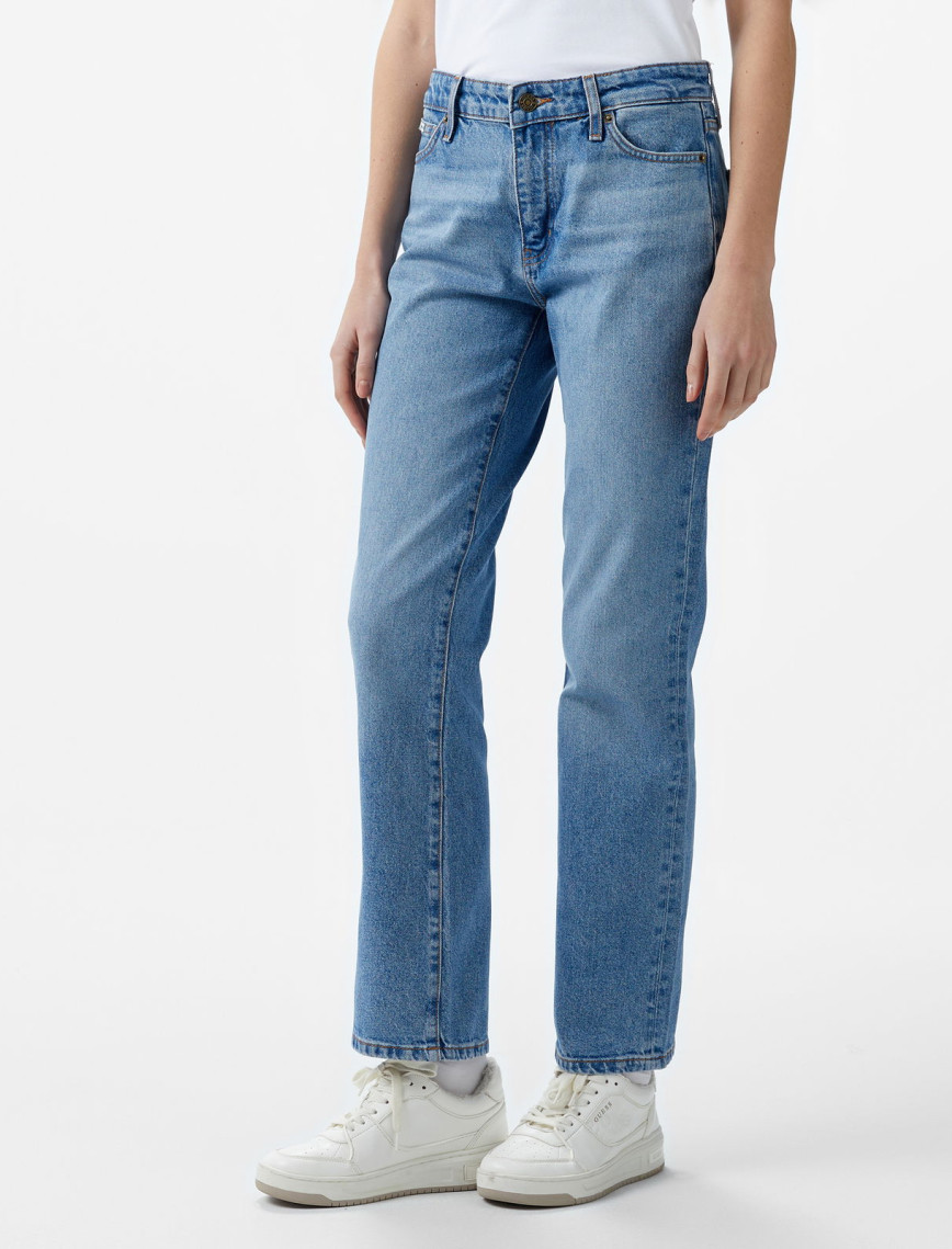 Guess G08 Mid Rise Stra Eco Co Riverside Str Indigo Kadın Mavi Jean Guess G08 Mid Rise Stra Eco Co Riverside Str Indigo Kadın Mavi Jean