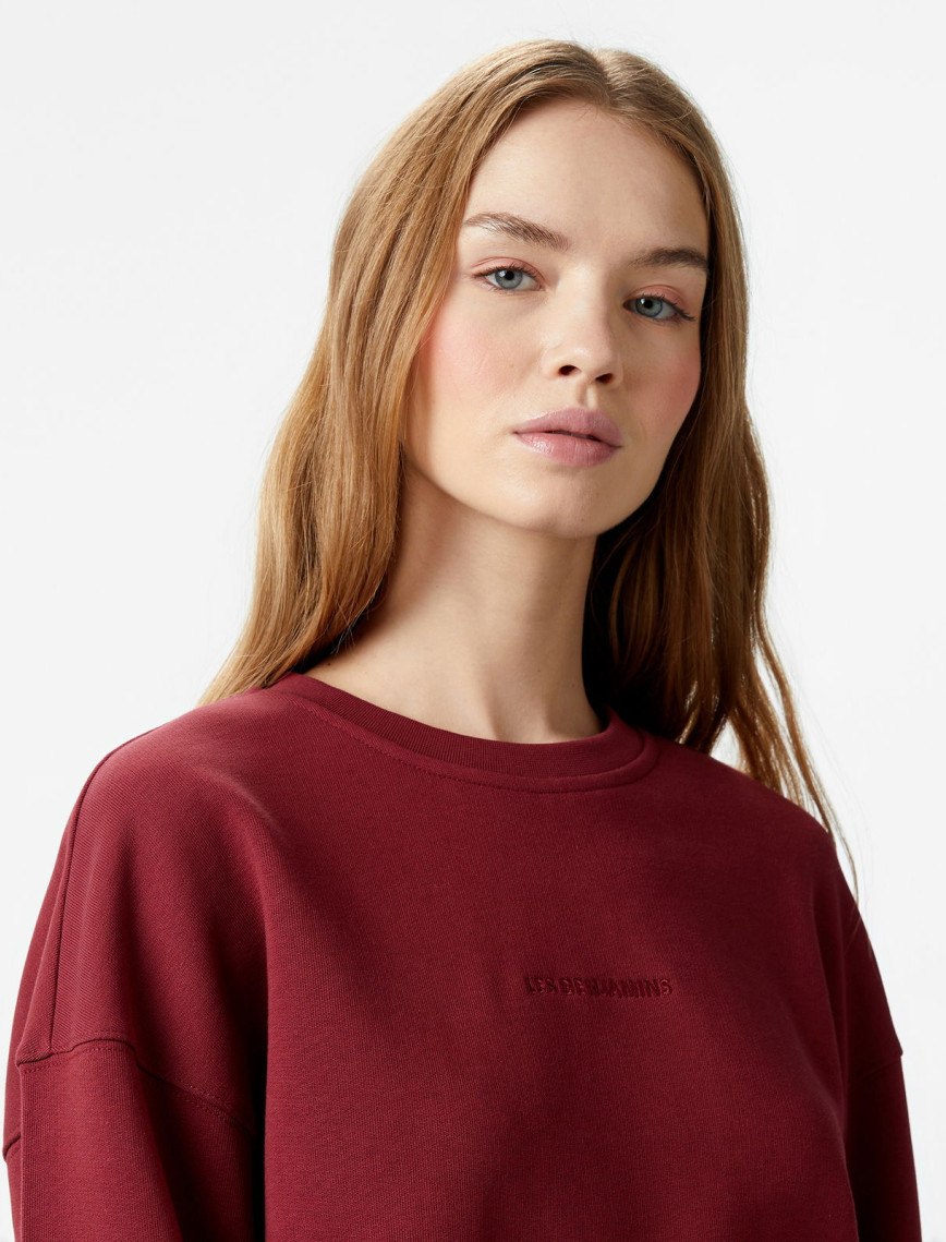 Les Benjamins 301 Kadın Bordo Sweatshirt Les Benjamins 301 Kadın Bordo Sweatshirt