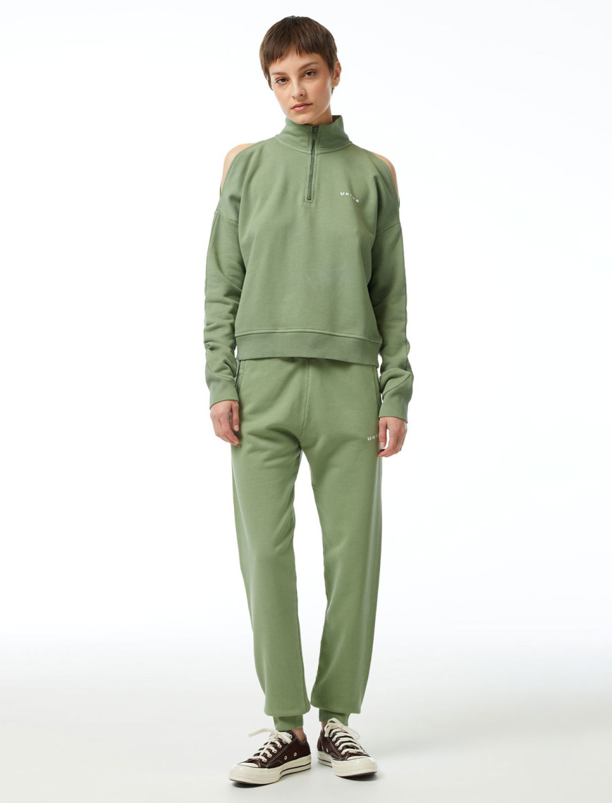 UNITED4 Classic Kadın Haki Sweatshirt UNITED4 Classic Kadın Haki Sweatshirt