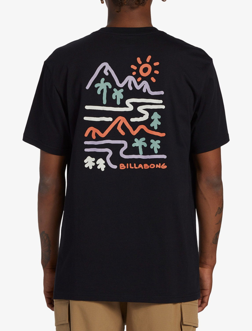 Billabong Panorama Erkek Siyah Günlük T-Shirt Billabong Panorama Erkek Siyah Günlük T-Shirt