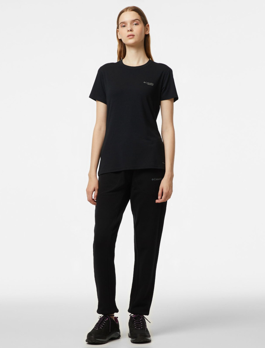 Columbia Kadın Siyah Günlük T-Shirt