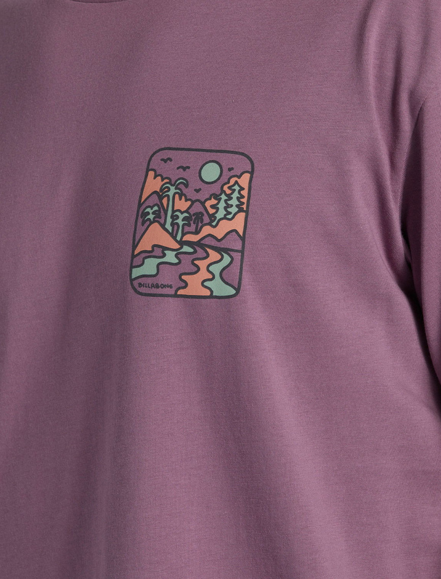 Billabong Shine Erkek Mor Günlük T-Shirt