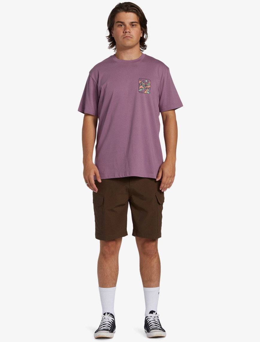 Billabong Shine Erkek Mor Günlük T-Shirt