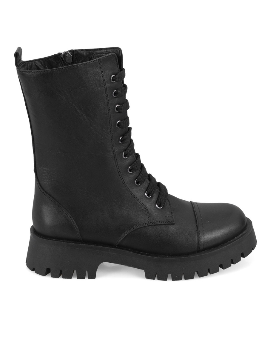 Kadın Siyah Deri Bot Kadın Siyah Deri Bot