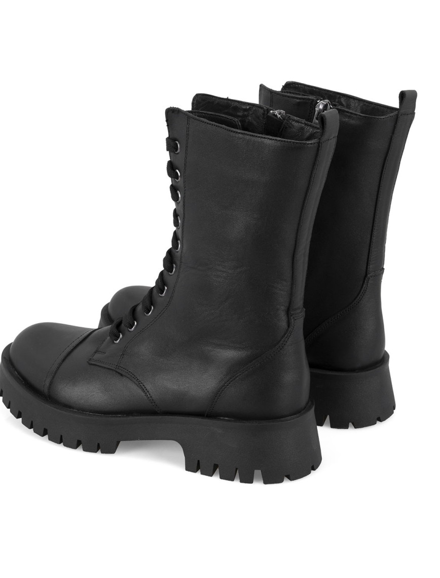 Kadın Siyah Deri Bot Kadın Siyah Deri Bot