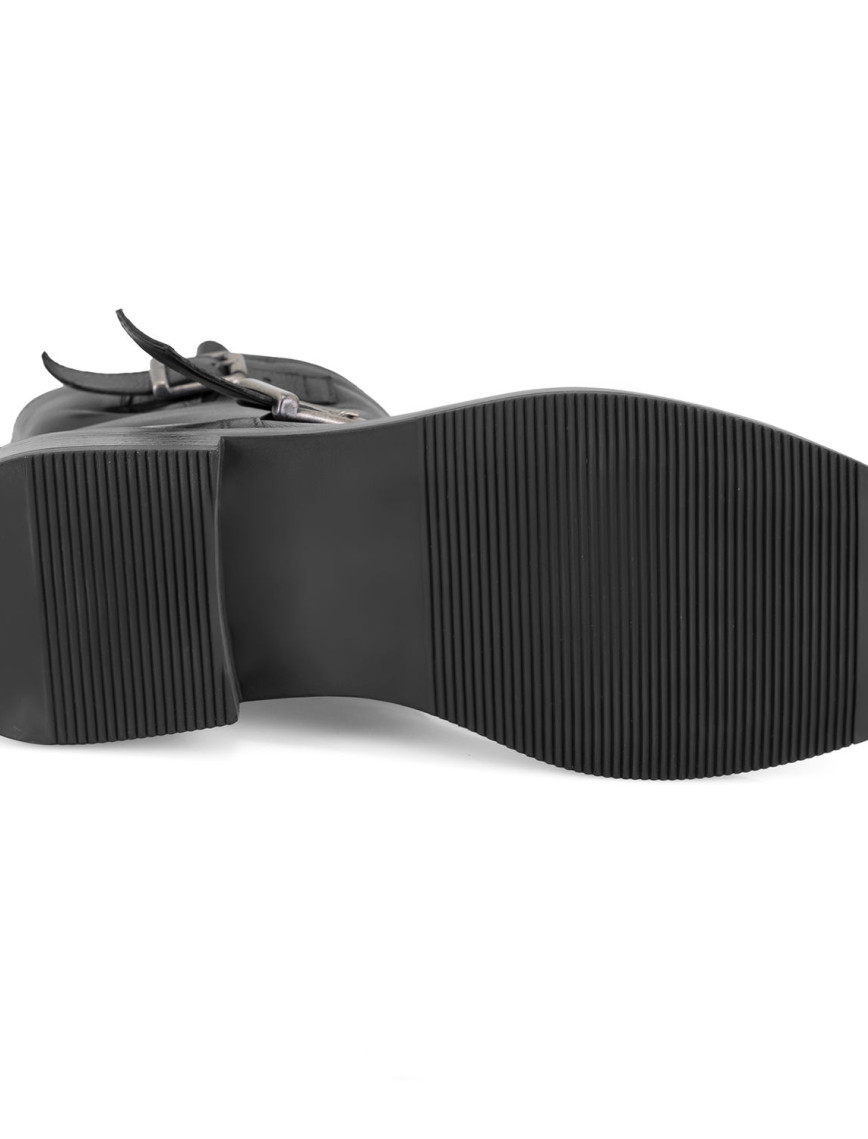 Kadın Siyah Kemer Aksesuarlı Kadın Bot Kadın Siyah Kemer Aksesuarlı Kadın Bot