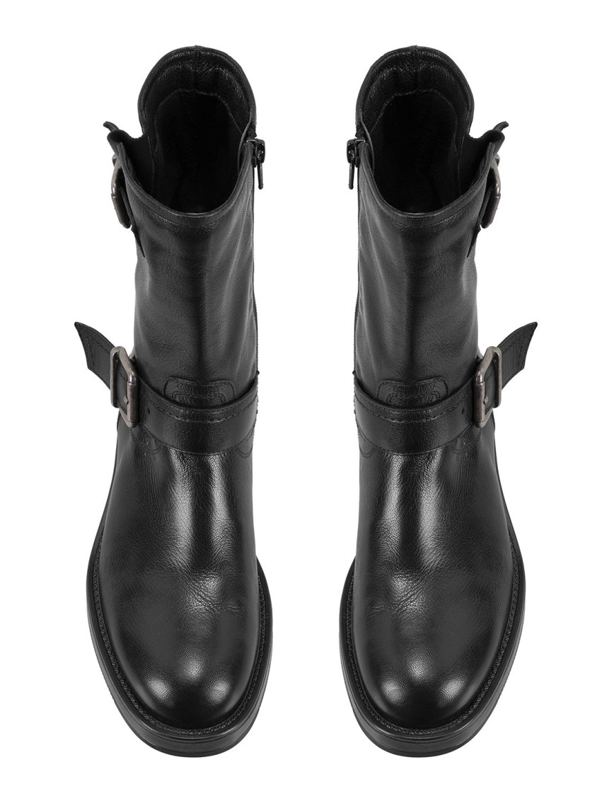 Kadın Siyah Kemer Aksesuarlı Kadın Bot Kadın Siyah Kemer Aksesuarlı Kadın Bot