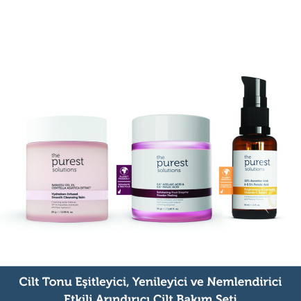 The Purest Solutions Aydınlatıcı Etkili, Yenileyici ve Arındırıcı Cilt Bakım Seti The Purest Solutions Aydınlatıcı Etkili, Yenileyici ve Arındırıcı Cilt Bakım Seti