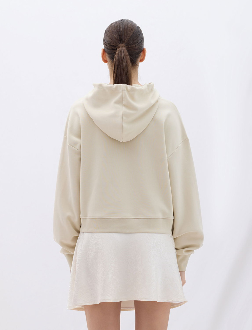 Les Benjamins Classics Kadın Krem Hoodie Les Benjamins Classics Kadın Krem Hoodie