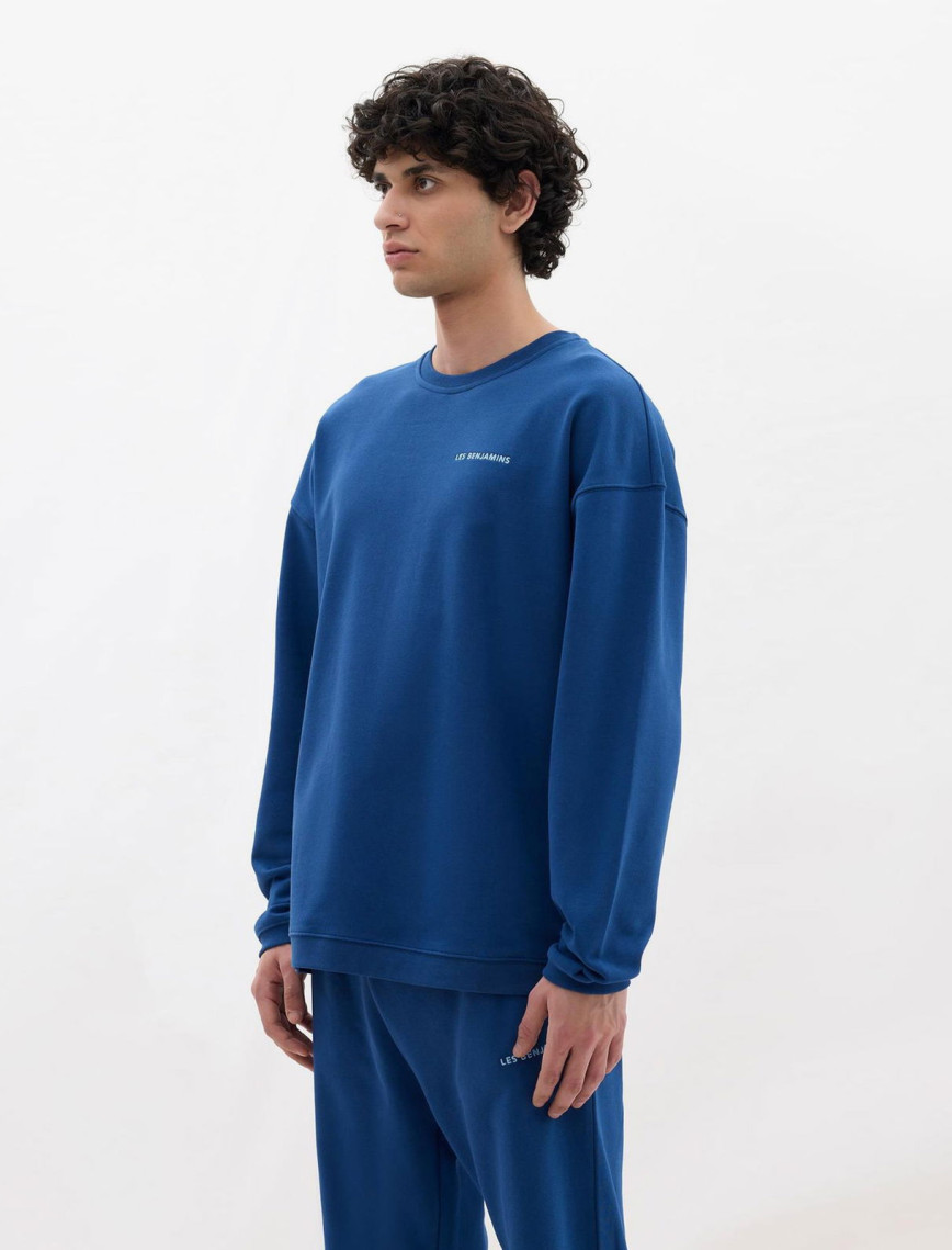 Les Benjamins Core Erkek Mavi Sweatshirt Les Benjamins Core Erkek Mavi Sweatshirt
