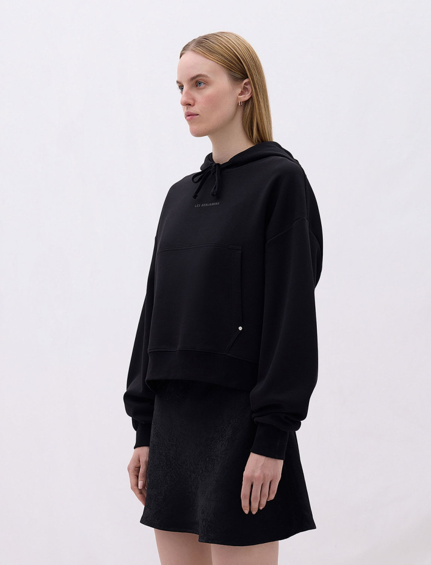 Les Benjamins Classics Kadın Siyah Hoodie Les Benjamins Classics Kadın Siyah Hoodie