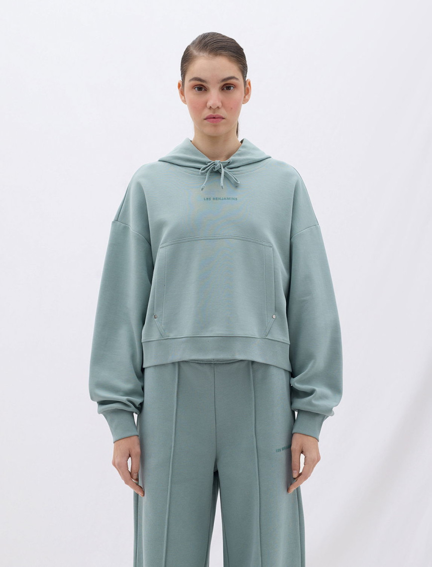 Les Benjamins Classics Kadın Yeşil Hoodie Les Benjamins Classics Kadın Yeşil Hoodie