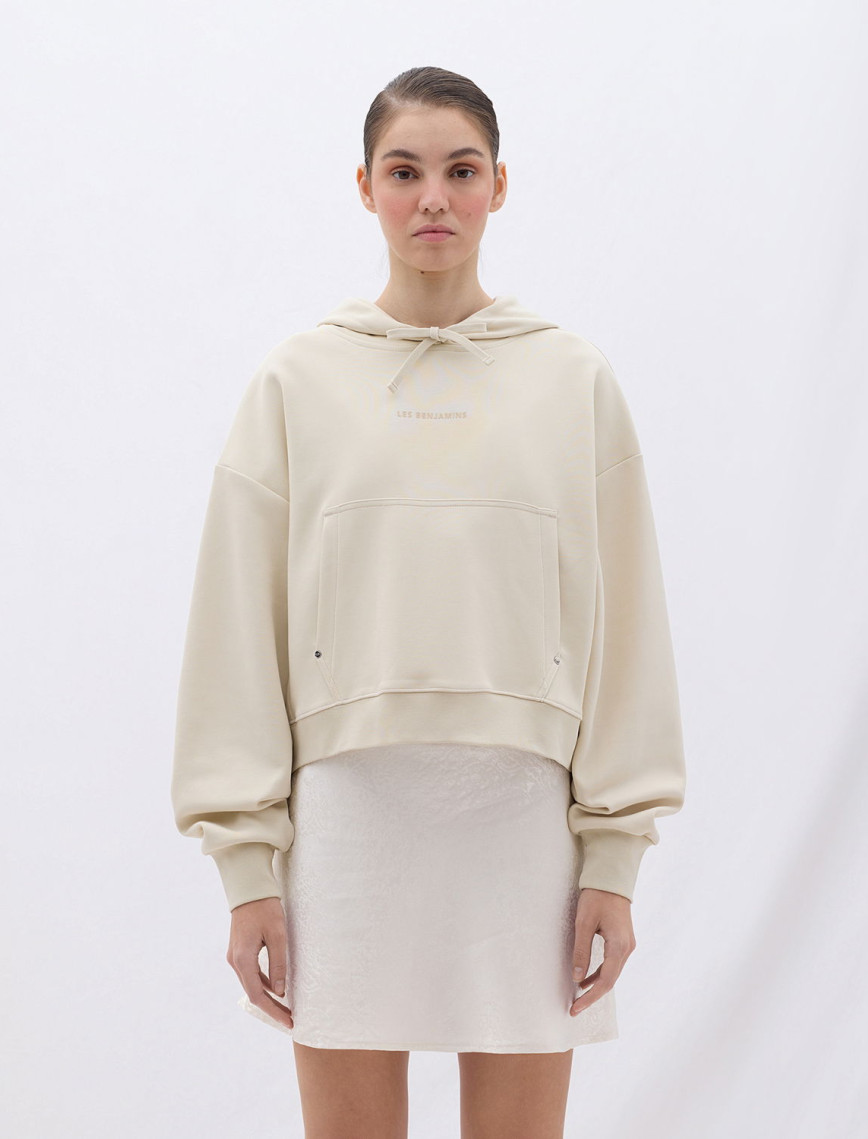 Les Benjamins Classics Kadın Krem Hoodie Les Benjamins Classics Kadın Krem Hoodie
