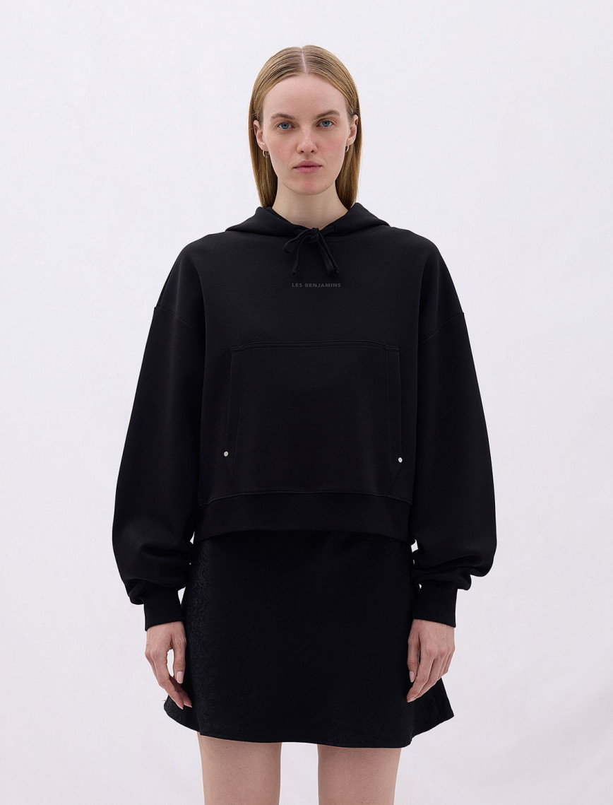 Les Benjamins Classics Kadın Siyah Hoodie Les Benjamins Classics Kadın Siyah Hoodie