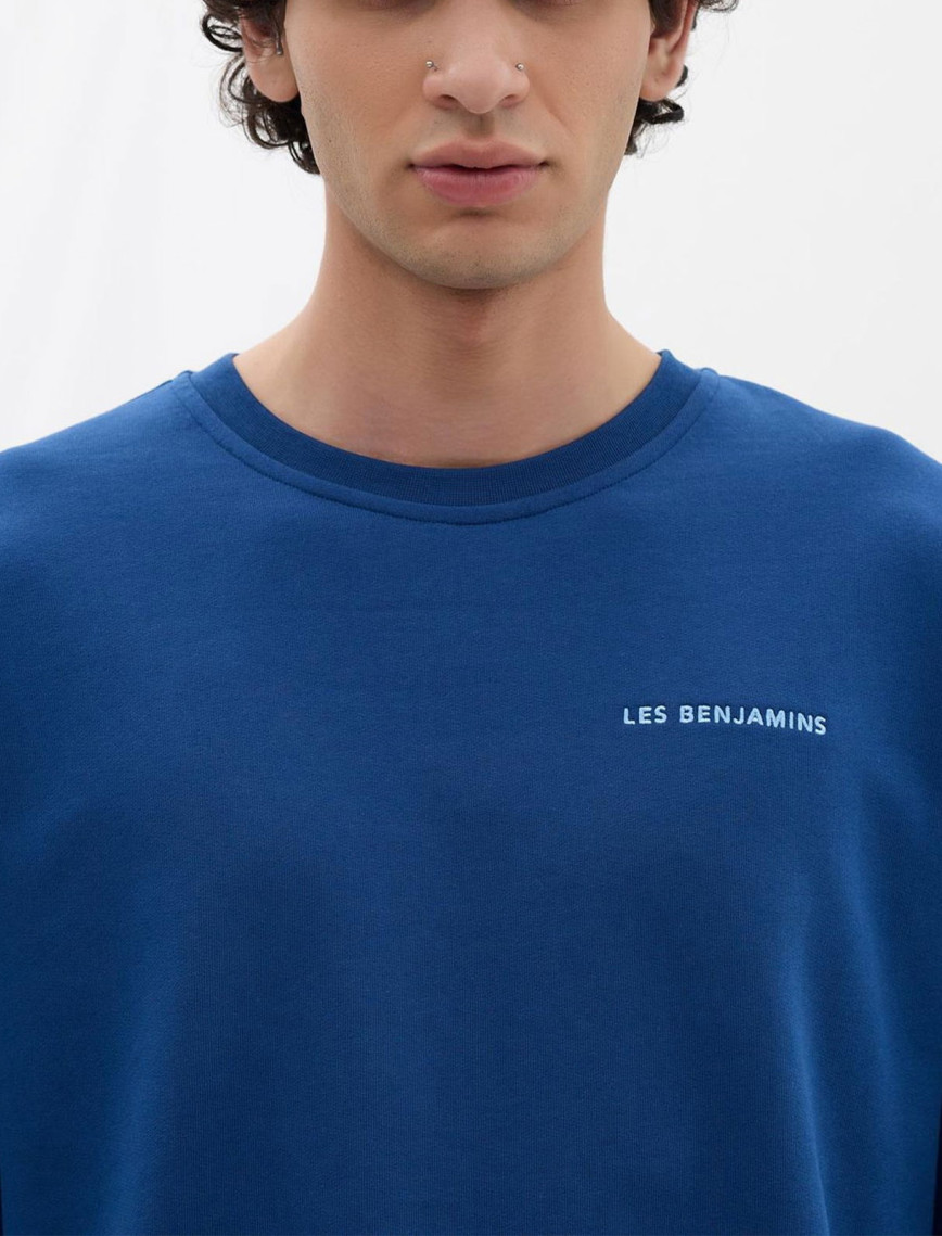 Les Benjamins Core Erkek Mavi Sweatshirt Les Benjamins Core Erkek Mavi Sweatshirt
