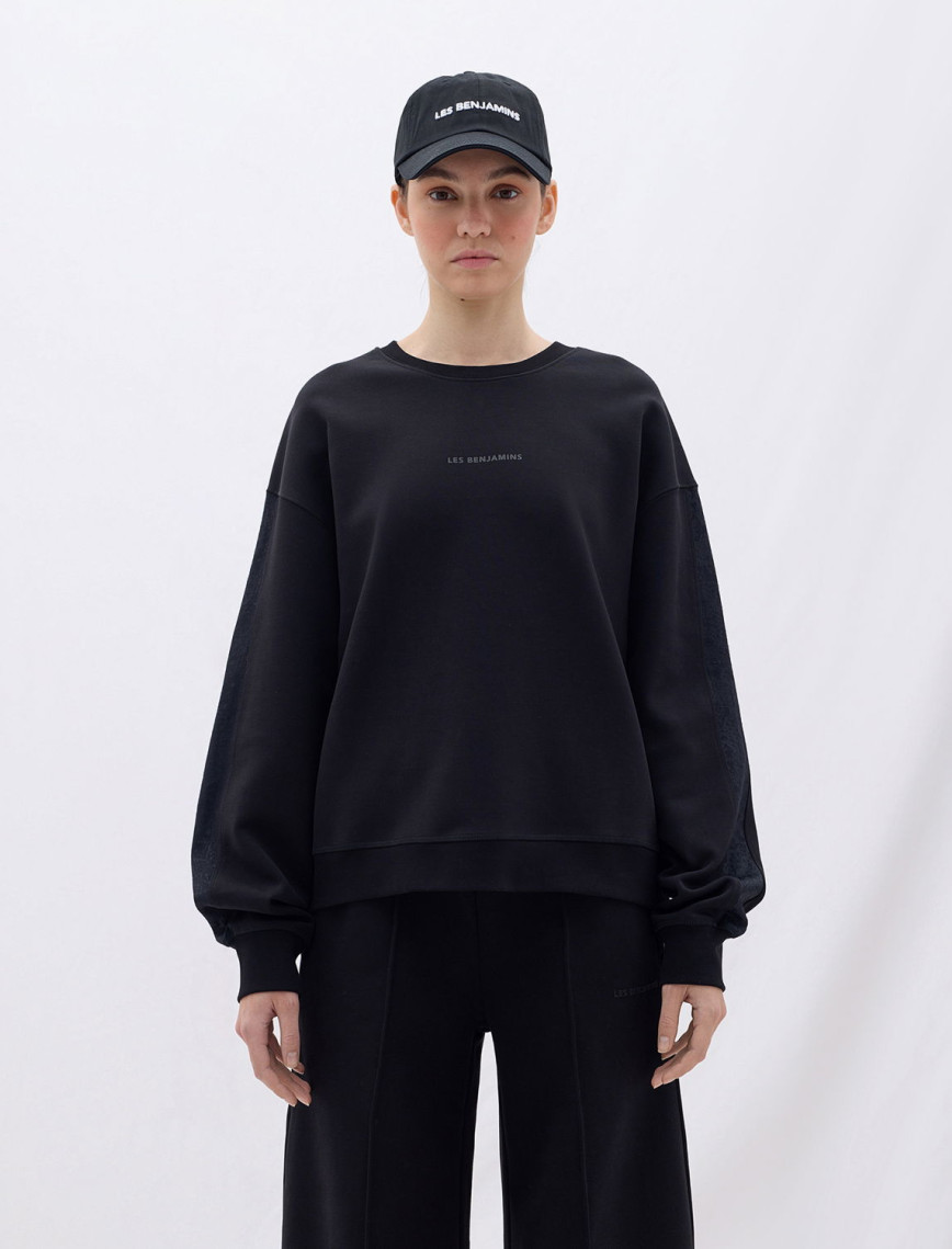 Les Benjamins Classics Kadın Siyah Sweatshirt Les Benjamins Classics Kadın Siyah Sweatshirt