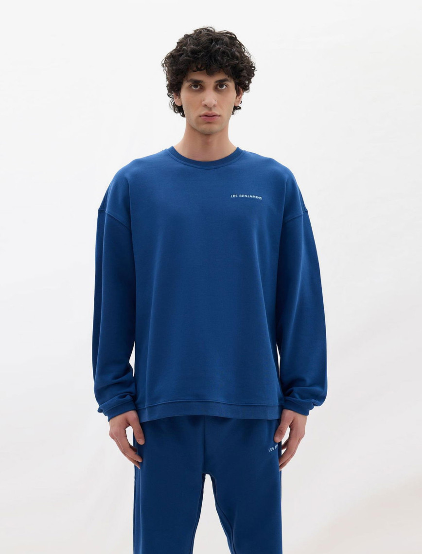 Les Benjamins Core Erkek Mavi Sweatshirt Les Benjamins Core Erkek Mavi Sweatshirt