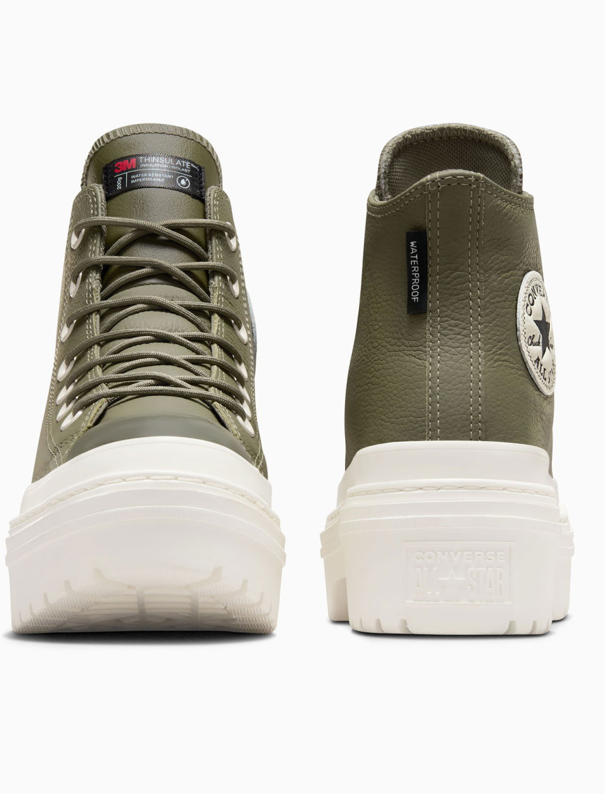 Converse Chuck Taylor All Star Lugged Heel Kadın Yeşil Deri Platform Bot Converse Chuck Taylor All Star Lugged Heel Kadın Yeşil Deri Platform Bot