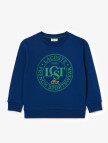 Lacoste Çocuk Bisiket Yaka Baskılı Lacivert Sweatshirt Lacoste Çocuk Bisiket Yaka Baskılı Lacivert Sweatshirt