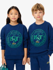 Lacoste Çocuk Bisiket Yaka Baskılı Lacivert Sweatshirt Lacoste Çocuk Bisiket Yaka Baskılı Lacivert Sweatshirt