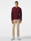 Lacoste Erkek Regular Fit Bisiklet Yaka Yün Bordo Triko Lacoste Erkek Regular Fit Bisiklet Yaka Yün Bordo Triko