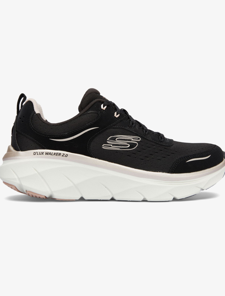 Skechers D'Lux Walker 2.0 Gradient Glam Kadın Siyah Yürüyüş Ayakkabısı