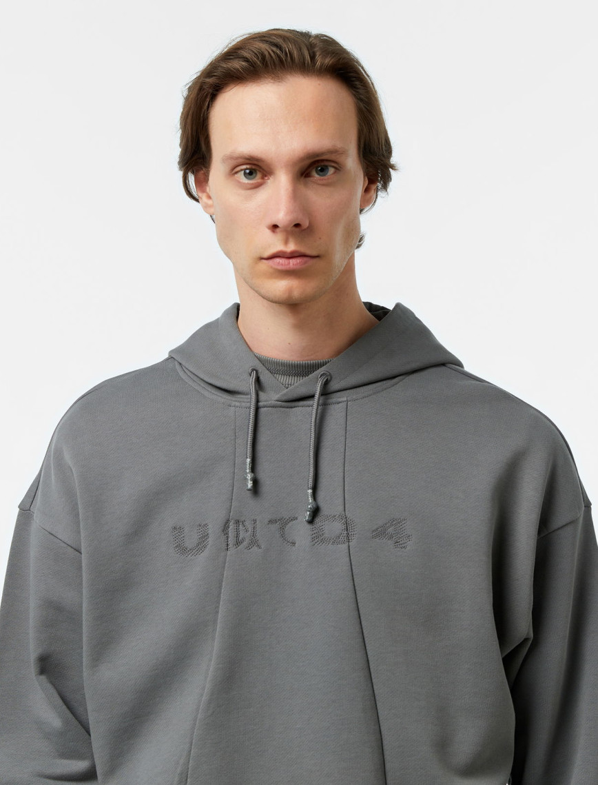 UNITED4 Pieces Erkek Gri Hoodie