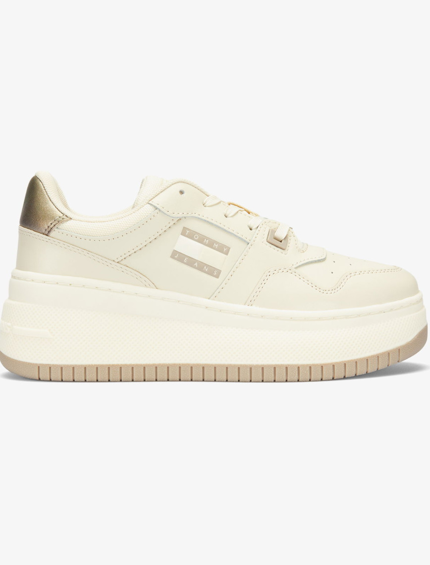 Tommy Jeans Retro Basket Flatform Kadın Beyaz Sneaker Tommy Jeans Retro Basket Flatform Kadın Beyaz Sneaker