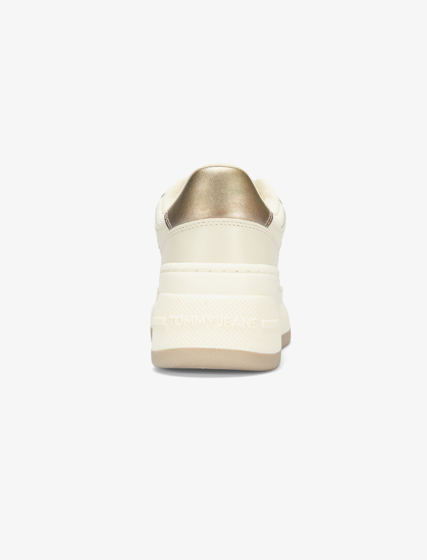 Tommy Jeans Retro Basket Flatform Kadın Bej Spor Ayakkabı Tommy Jeans Retro Basket Flatform Kadın Bej Spor Ayakkabı