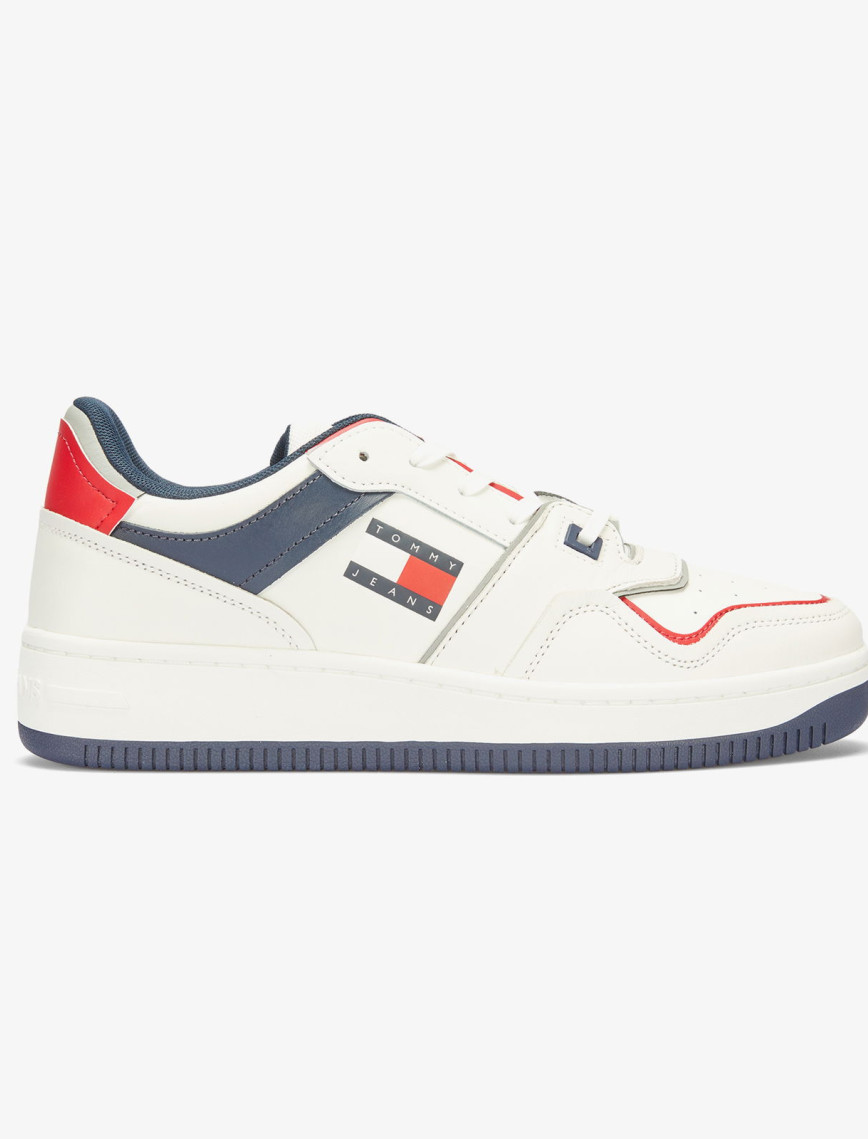Tommy Jeans Retro Basket Erkek Kirmizi Sneaker Tommy Jeans Retro Basket Erkek Kirmizi Sneaker