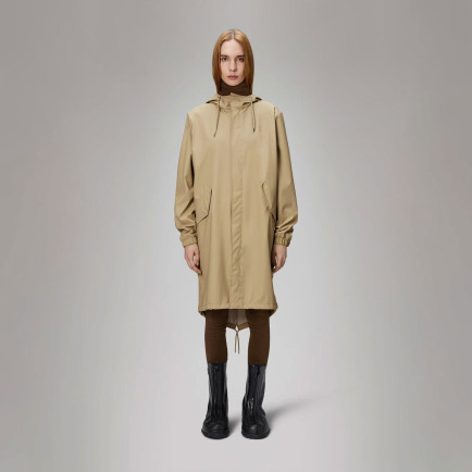 Rains Fishtail Parka W3 Unisex Krem Yağmurluk