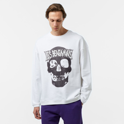 Les Benjamins 705 Unisex Beyaz Sweatshirt Les Benjamins 705 Unisex Beyaz Sweatshirt