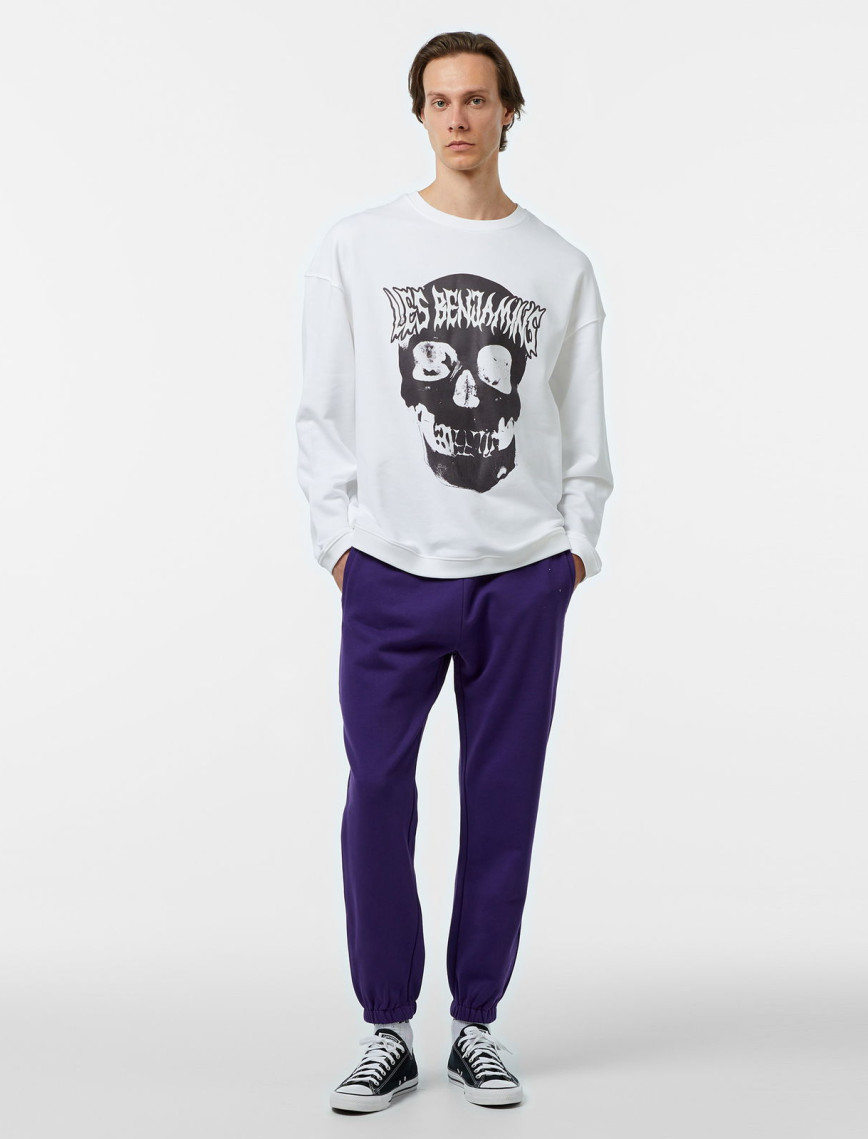 Les Benjamins 705 Unisex Beyaz Sweatshirt Les Benjamins 705 Unisex Beyaz Sweatshirt