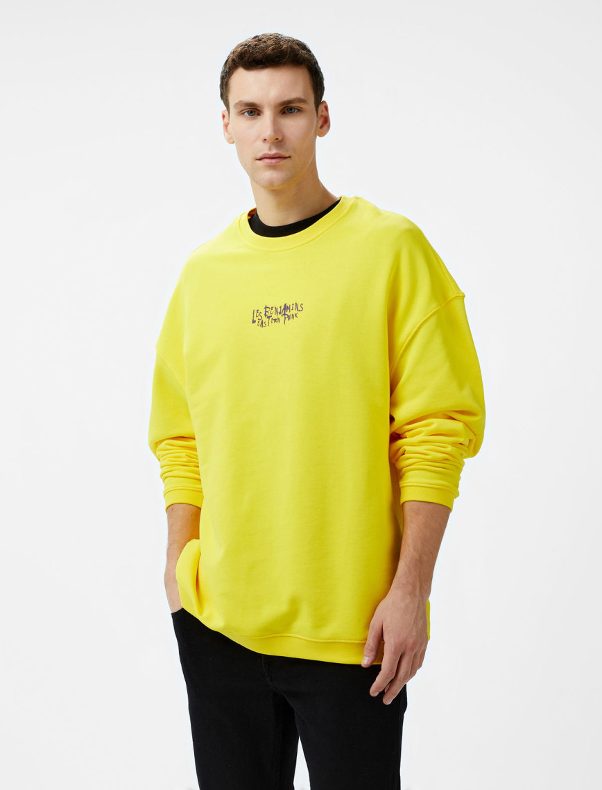 Les Benjamins 706 Unisex Sarı Sweatshirt Les Benjamins 706 Unisex Sarı Sweatshirt