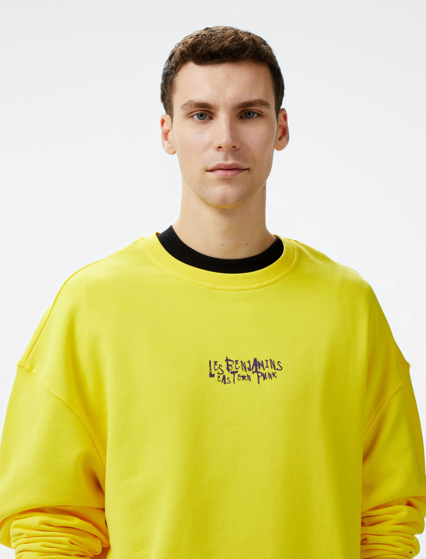 Les Benjamins 706 Unisex Sarı Sweatshirt Les Benjamins 706 Unisex Sarı Sweatshirt