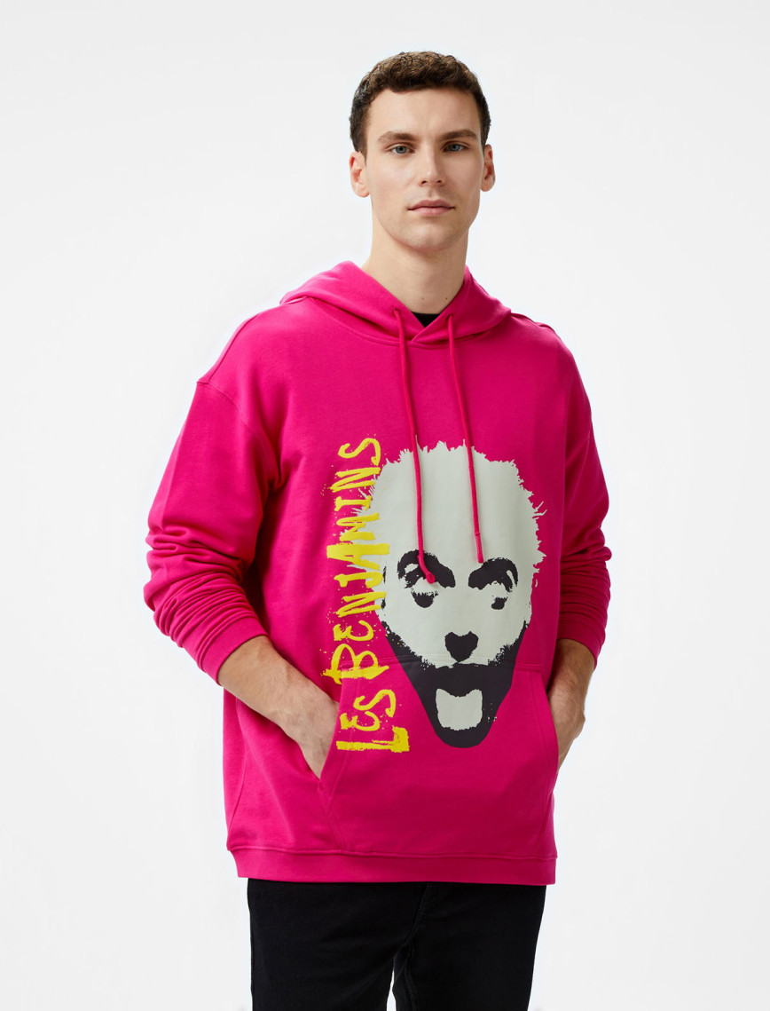 Les Benjamins 704 Unisex Pembe Hoodie Les Benjamins 704 Unisex Pembe Hoodie