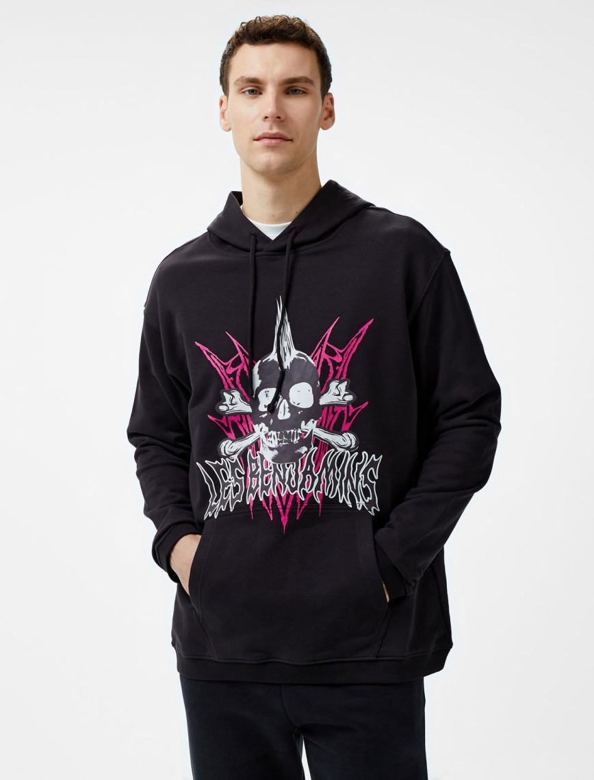 Les Benjamins 706 Unisex Siyah Hoodie Les Benjamins 706 Unisex Siyah Hoodie