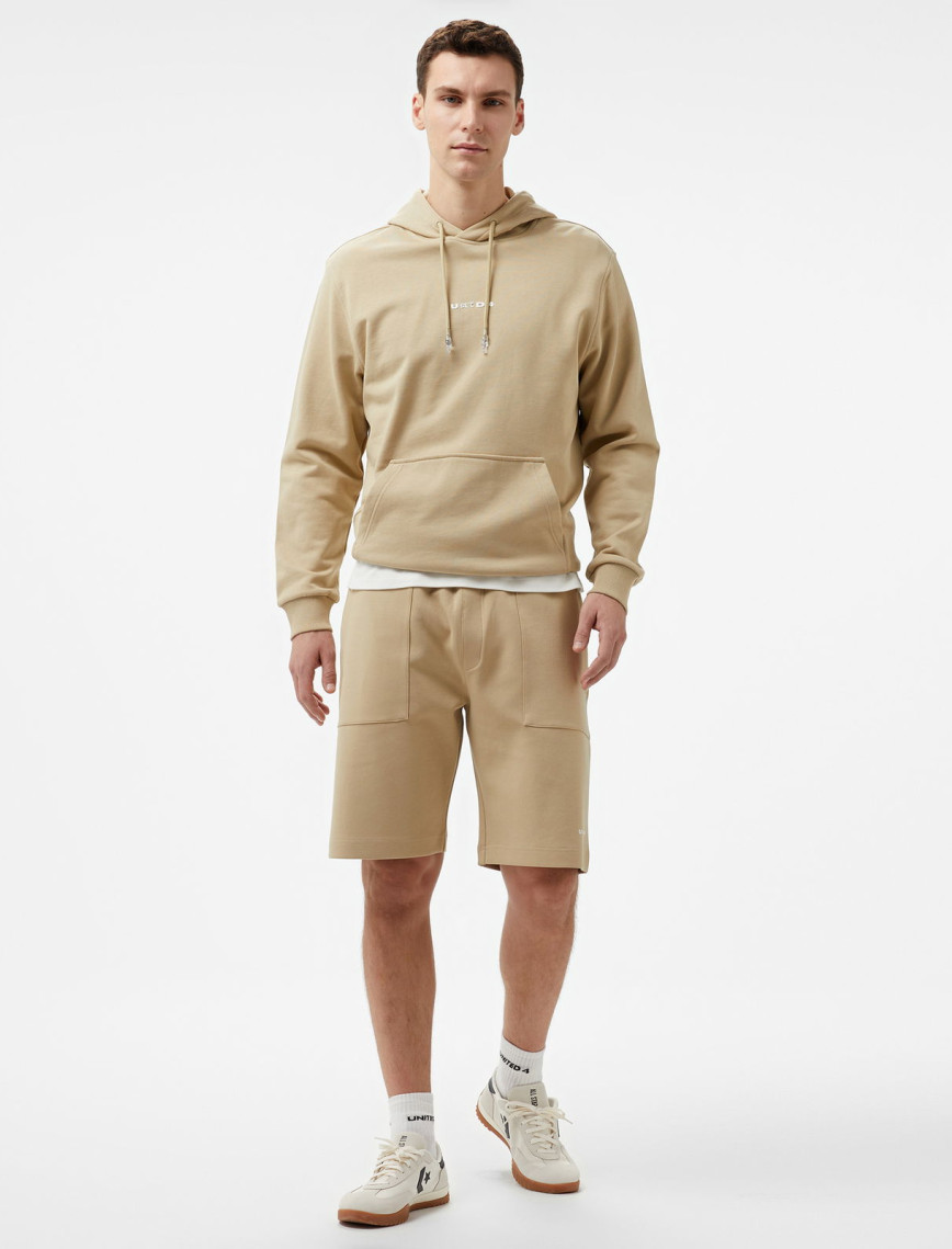 UNITED4 1.0 Essentials Erkek Bej Hoodie UNITED4 1.0 Essentials Erkek Bej Hoodie